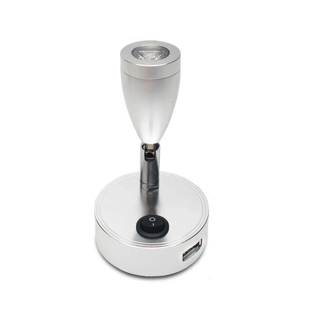 LED Wohnmobil Leseleuchte USB Aufladung einstellbar | Euroselle