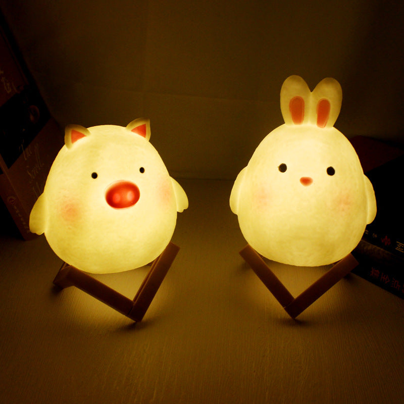 Animal Character LED Night Light, Soft Silicone, Portable, LED | Euroselle
