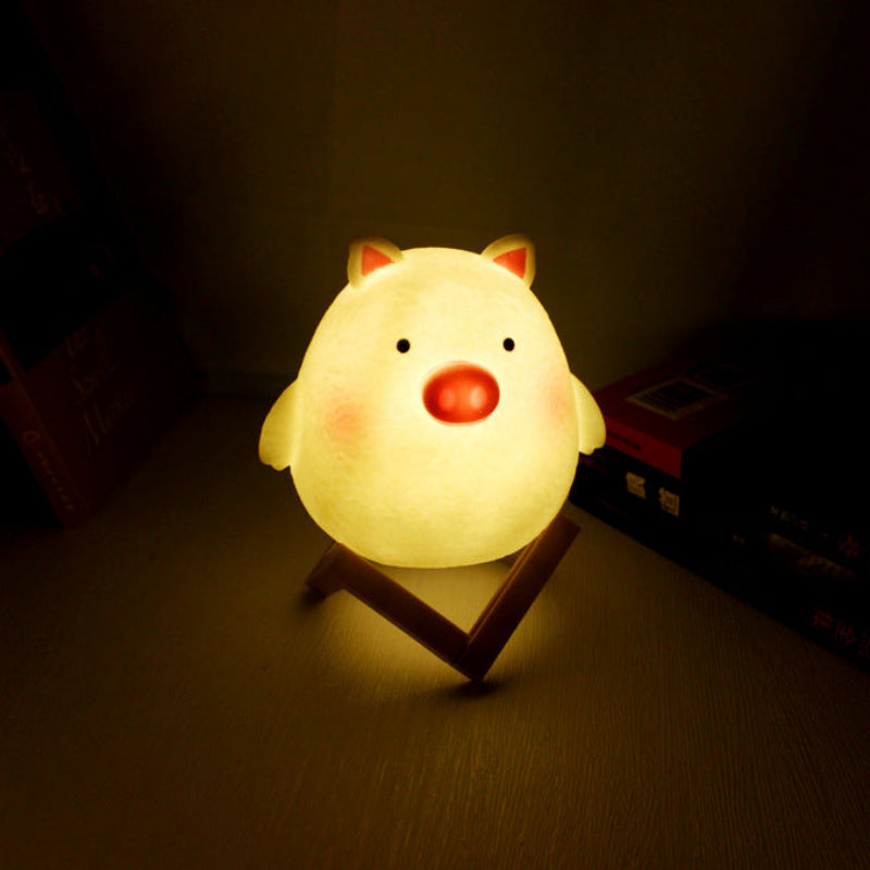 Animal Character LED Night Light, Soft Silicone, Portable, LED | Euroselle
