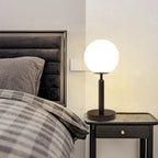 LED Table Lamp Glass Globe Brass Finish, Elegant Design | Euroselle
