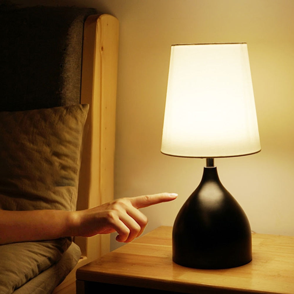 LED Table Lamp Solid Wood Housing 5W Warm Light Indoor Plug Powered | Euroselle