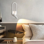 Wall Lamp LED Aluminum Iron Adjustable Reading Light Black White | Euroselle