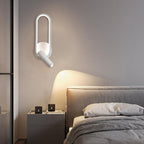 Wall Lamp LED Aluminum Iron Adjustable Reading Light Black White | Euroselle