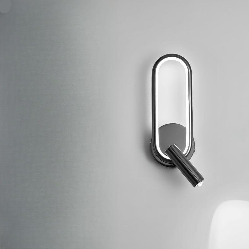Wall Lamp LED Aluminum Iron Adjustable Reading Light Black White | Euroselle