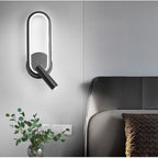 Wall Lamp LED Aluminum Iron Adjustable Reading Light Black White | Euroselle