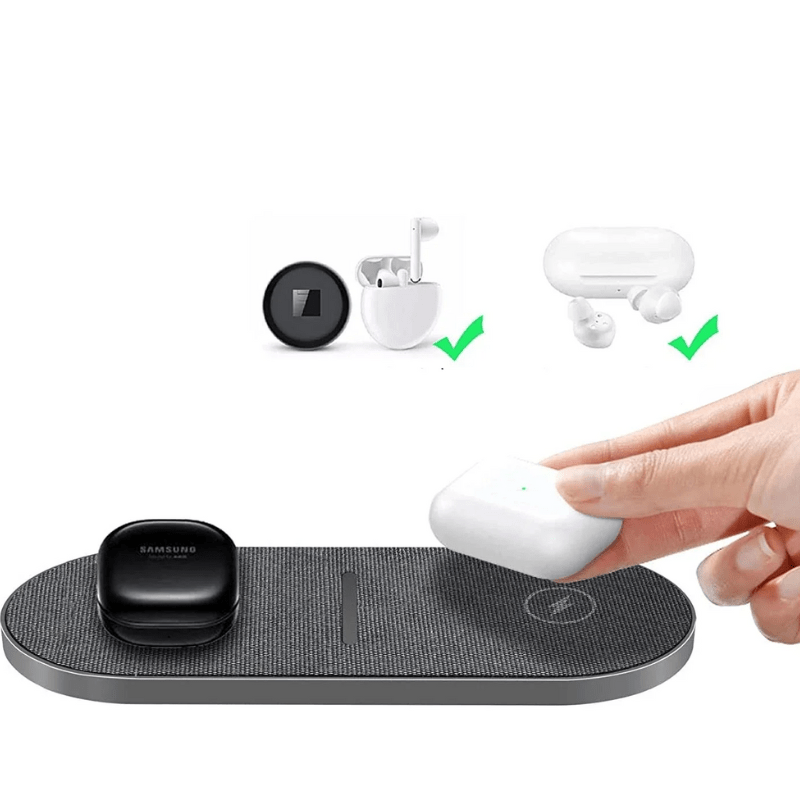 40W Wireless Charging Station — Dual 15W Output for iPhone, AirPods, Samsung