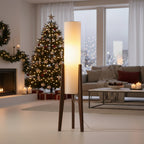 Scandinavian Walnut Floor Lamp with Dimmable LED - Euroselle