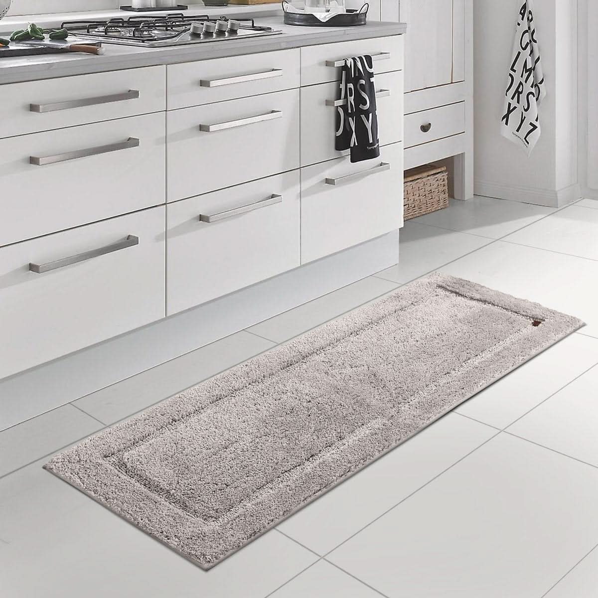LumaSoft LuxeMat Extra Long Non Slip Floor Mat — Plush Quick Dry Comfort