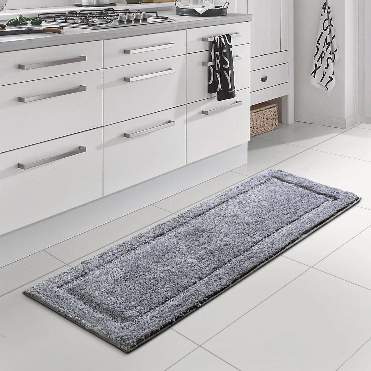 LumaSoft LuxeMat Extra Long Non Slip Floor Mat — Plush Quick Dry Comfort