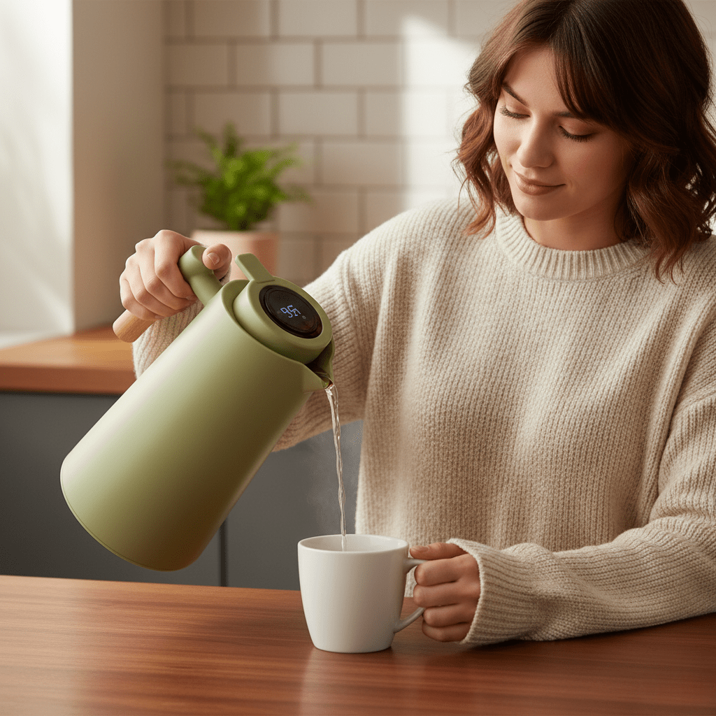 Smart Temperature Display Thermos Flask - Euroselle