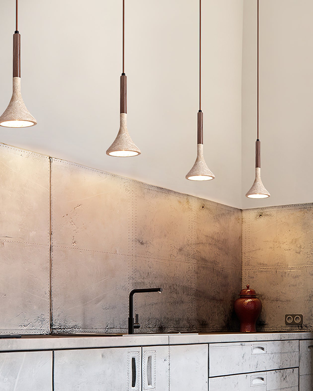 Arvalo | Ceiling Pendant in Natural Wood Finish - Modern Minimal Light