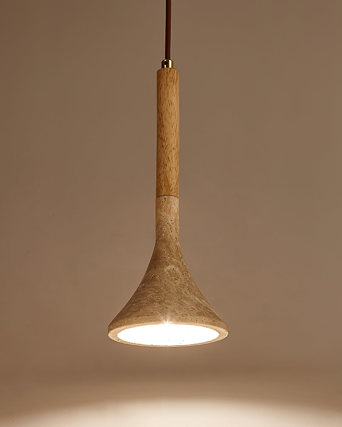 Arvalo | Ceiling Pendant in Natural Wood Finish - Modern Minimal Light