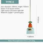 UrbanSimplicity - Pendant lights with colored glass