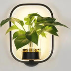 LumaSconce Wall Lamp Planter For Modern Living Rooms And Hallways