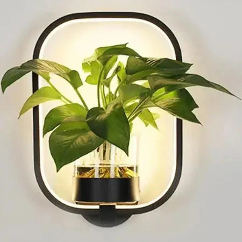 LumaSconce Wall Lamp Planter For Modern Living Rooms And Hallways