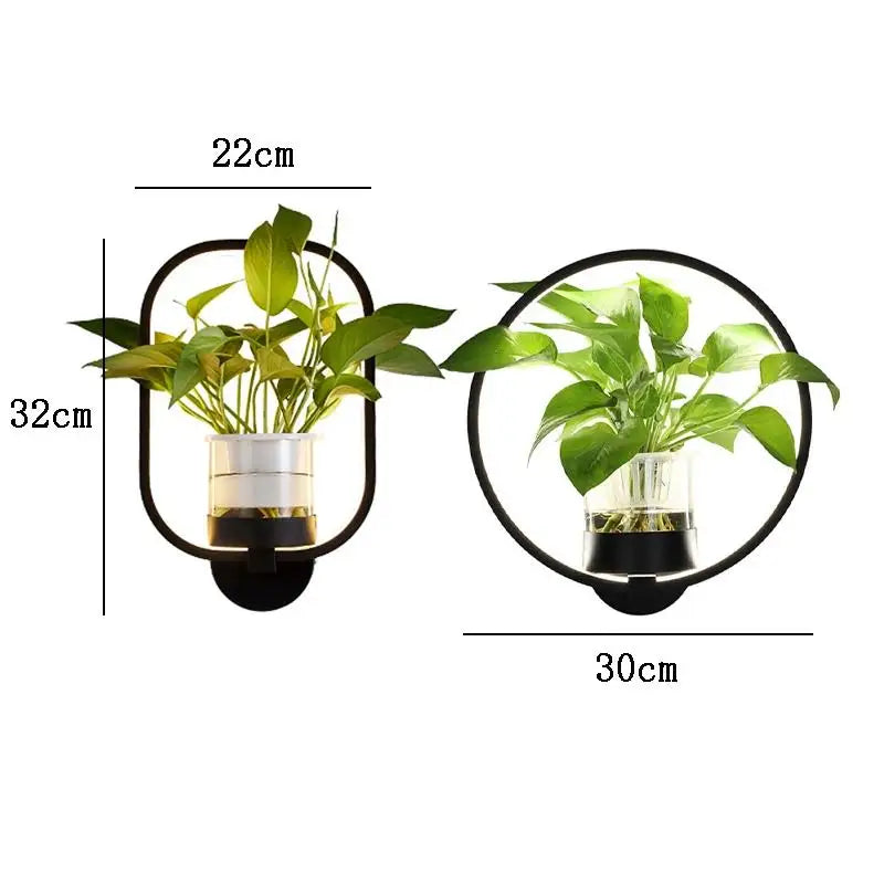 LumaSconce Wall Lamp Planter For Modern Living Rooms And Hallways