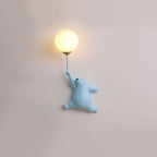 Aurena Bear LED-Wandleuchte Weiß für Kinderzimmer