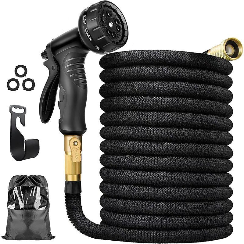 100FT Expandable Garden Hose for Easy Watering & 8 Spray Patterns - Euroselle