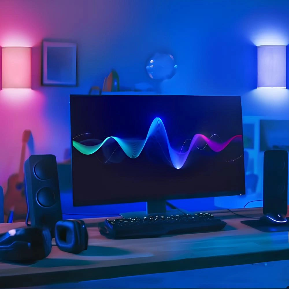 Linen Glow Wandlicht – dimmbare, wiederaufladbare LED-Leuchte mit Fernbedienung | Euroselle
