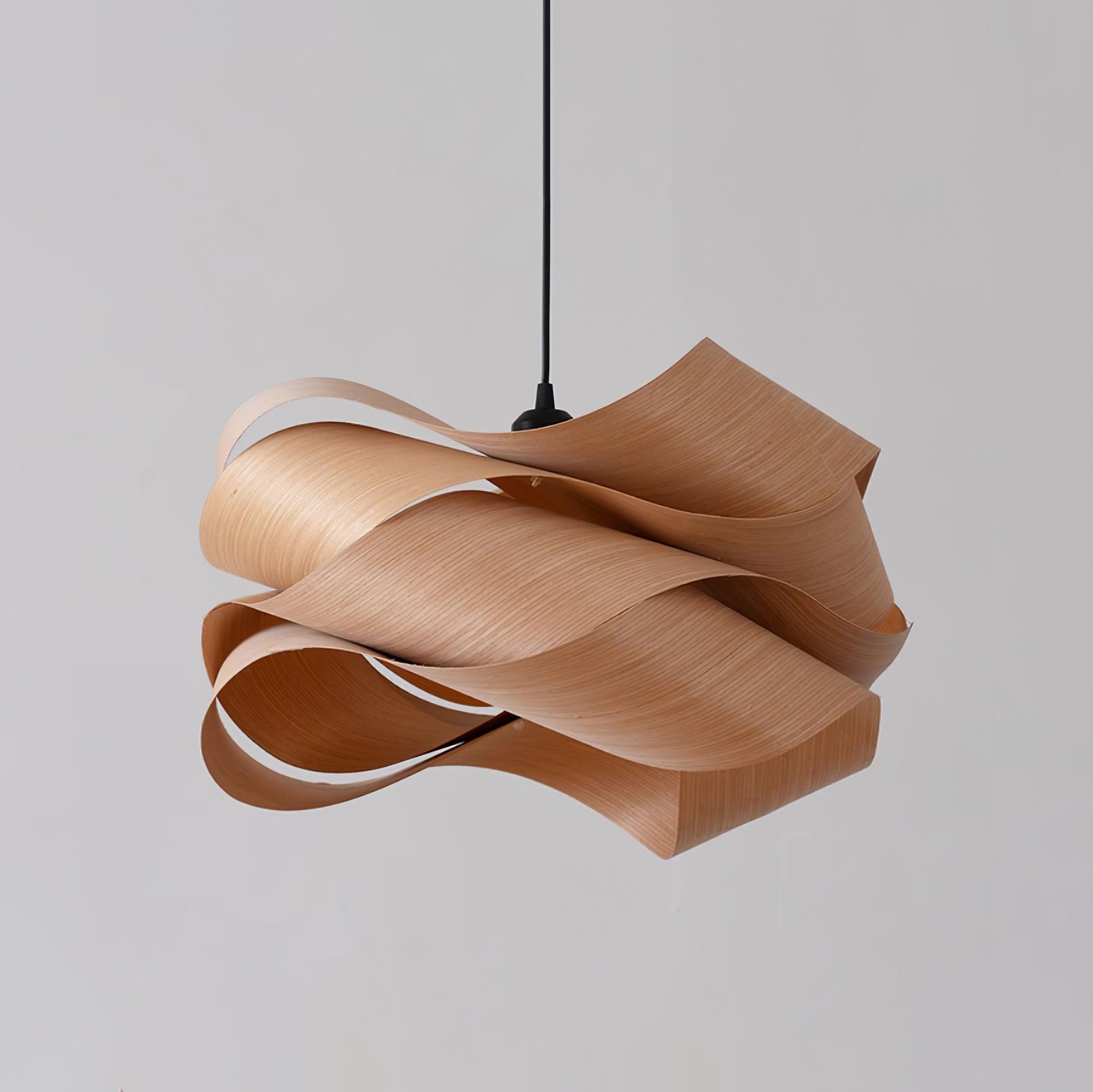 Narela Wood And Metal Link Pendant Light For Dining
