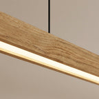 Arcwood Solid Wood Linear Pendant Lighting for Kitchen Islands and Dining Tables