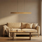 Arcwood Solid Wood Linear Pendant Lighting for Kitchen Islands and Dining Tables