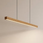 Arcwood Solid Wood Linear Pendant Lighting for Kitchen Islands and Dining Tables