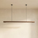 Arcwood Solid Wood Linear Pendant Lighting for Kitchen Islands and Dining Tables