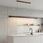 Arcwood Solid Wood Linear Pendant Lighting for Kitchen Islands and Dining Tables