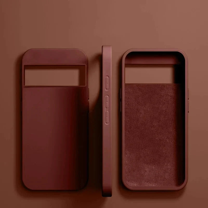 Cover in silicone soft-touch per Google Pixel — Ricarica wireless, bordi rialzati