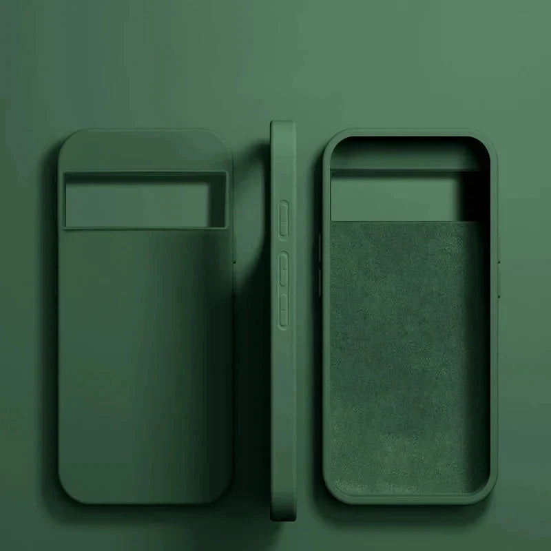 Cover in silicone soft-touch per Google Pixel — Ricarica wireless, bordi rialzati