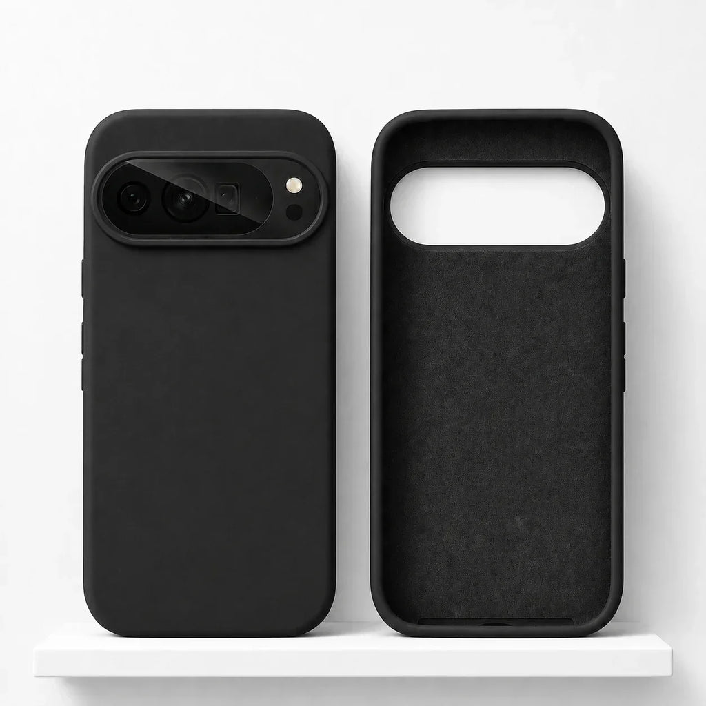 Cover in silicone soft-touch per Google Pixel — Ricarica wireless, bordi rialzati