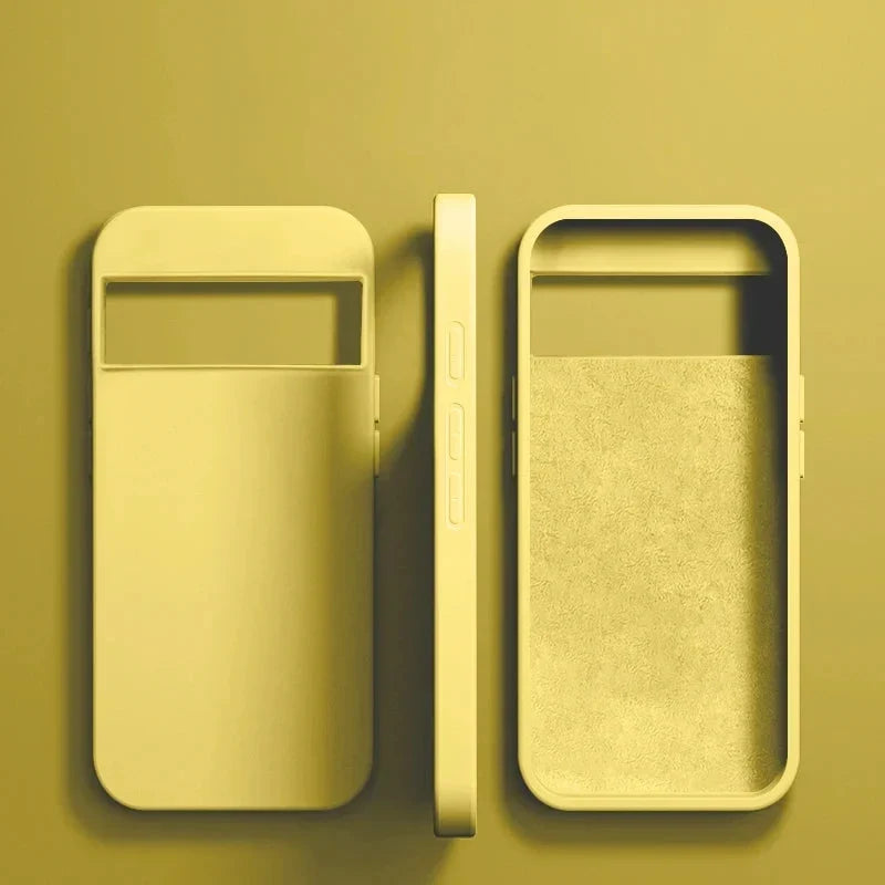 Cover in silicone soft-touch per Google Pixel — Ricarica wireless, bordi rialzati