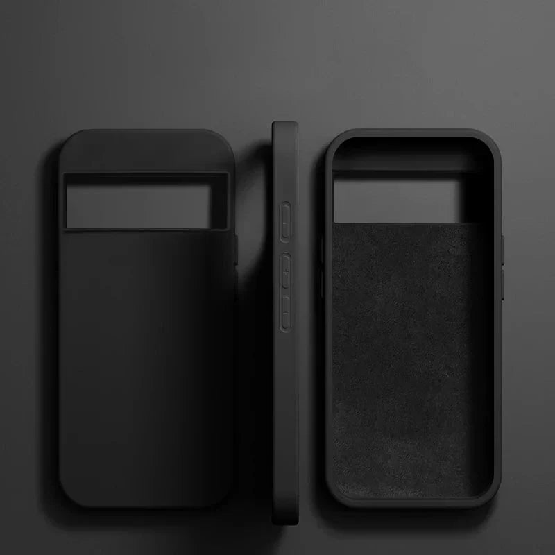Cover in silicone soft-touch per Google Pixel — Ricarica wireless, bordi rialzati