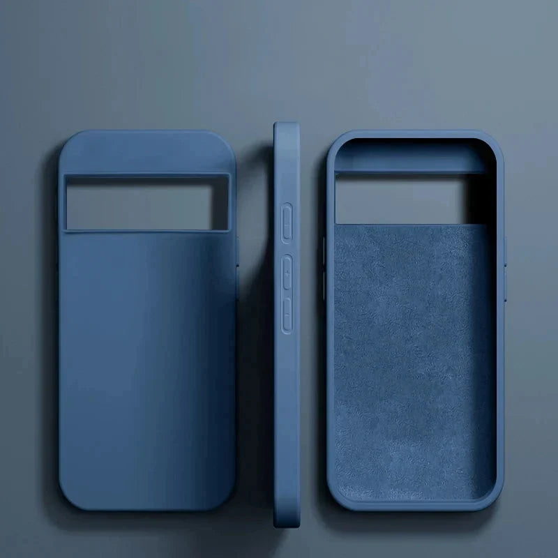 Cover in silicone soft-touch per Google Pixel — Ricarica wireless, bordi rialzati