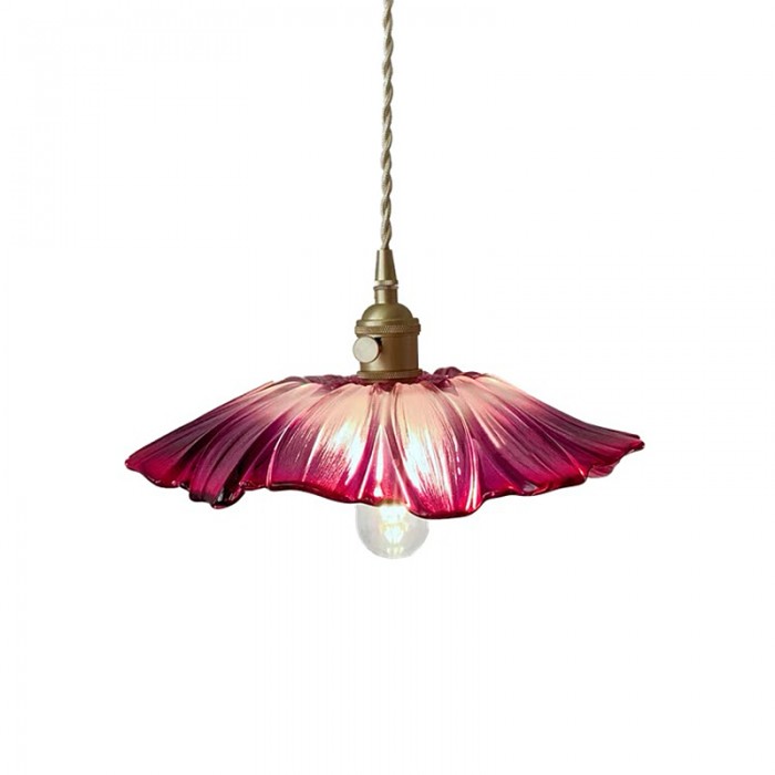 Marisol Lotus Glass Pendant Light For Bedroom Living Room