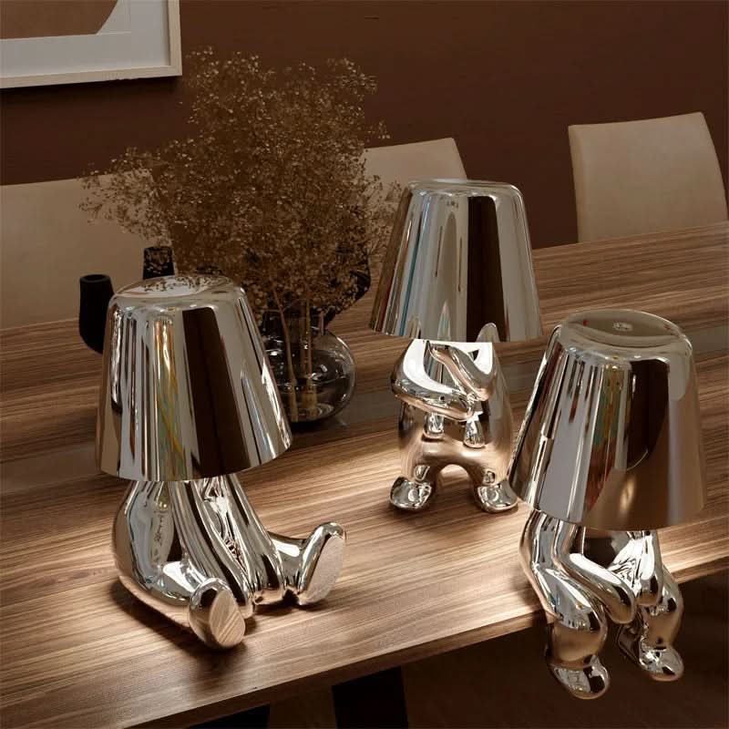 Modern dimmable LED table lamp with sleek minimalist design for customizable ambient lighting in bedrooms, desks, and living spaces - Euroselle