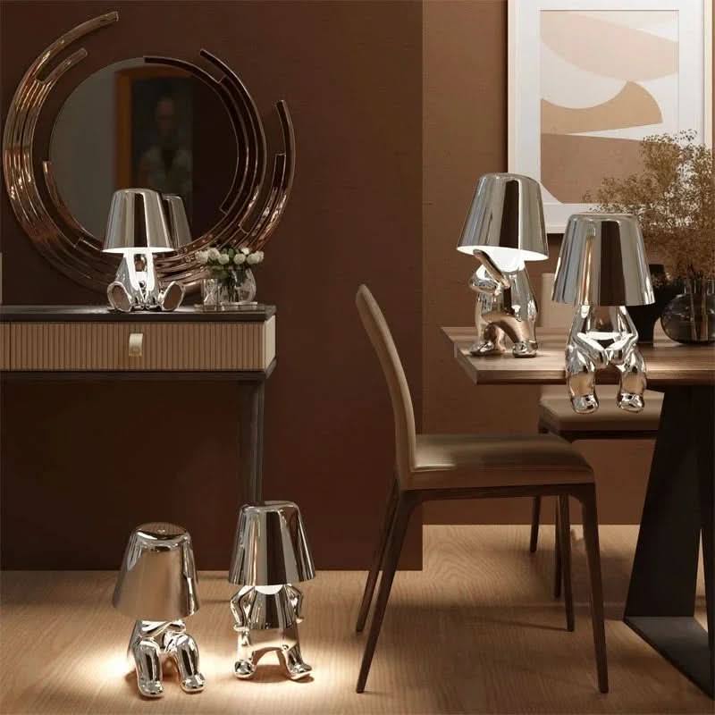 Modern dimmable LED table lamp with sleek minimalist design for customizable ambient lighting in bedrooms, desks, and living spaces - Euroselle
