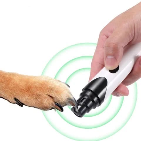 Lima elétrica silenciosa para unhas PawEase Lite — Corte suave para cães e gatos