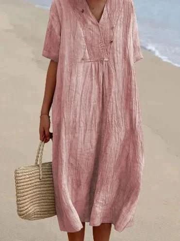 Astra Women's Cotton Linen Dress — Lightweight, Breathable Cut