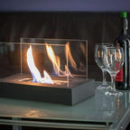 Tragbarer Tisch-Bioethanol-Kamin mit sauberer Flamme, entworfen für moderne Wärme und elegante Innen-/Außendekoration - Euroselle