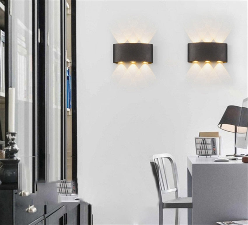Astrenor Moderne wasserdichte LED-Wandleuchte für Terrasse