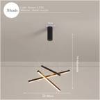 Nuvella Modern LED Pendant Lamp Dimmable With Remote