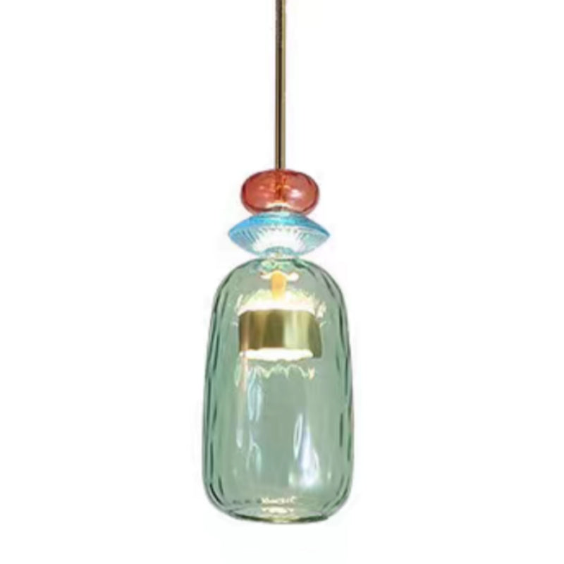 Kirrea LED Pendant Light Colorful Glass Cup Design Accent