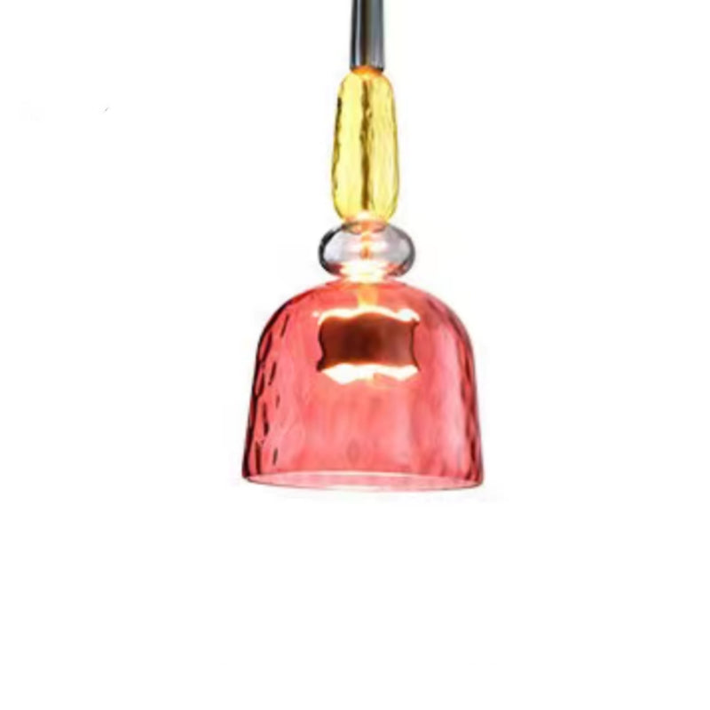 Kirrea LED Pendant Light Colorful Glass Cup Design Accent