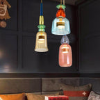 Kirrea LED Pendant Light Colorful Glass Cup Design Accent