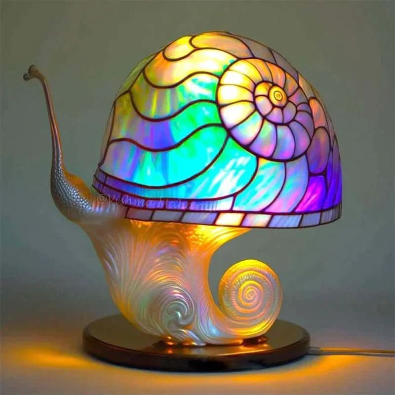 Trådløs mosaikglaslampe med blødt, varmt lys designet til at skabe en hyggelig, kunstnerisk og afslappende atmosfære i ethvert indendørs rum - Euroselle