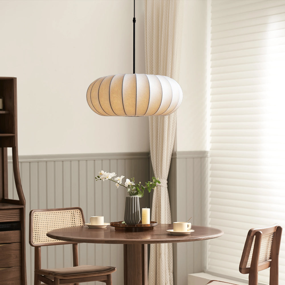 Solara Indoor Pendant Light With Textile Shade Ceiling Fixture