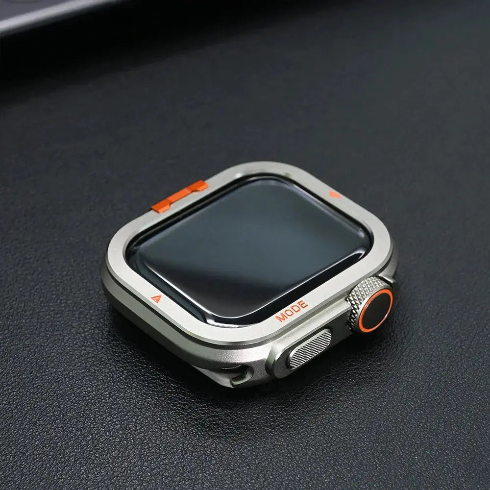 Metallbumperfodral för Apple Watch Ultra och Series 11/10, displayskydd