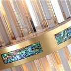 Marvelle Luxus Gold Vertikale Wandleuchte mit Kristallstäben
